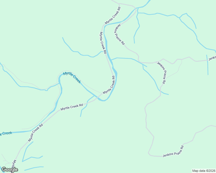 map of restaurants, bars, coffee shops, grocery stores, and more near 50156 Myrtle Creek Road in Myrtle Point