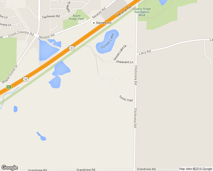 map of restaurants, bars, coffee shops, grocery stores, and more near 2601 Tonto Trail in Verona