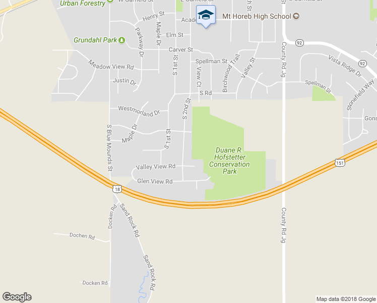 map of restaurants, bars, coffee shops, grocery stores, and more near 817 South 2nd Street in Mount Horeb