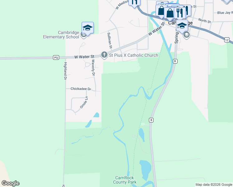 map of restaurants, bars, coffee shops, grocery stores, and more near 2727 Scott Street in Cambridge