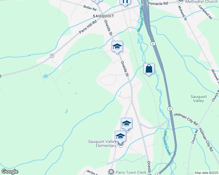 map of restaurants, bars, coffee shops, grocery stores, and more near 9504 Sunrise Drive in Paris