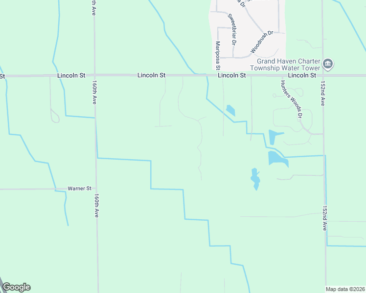 map of restaurants, bars, coffee shops, grocery stores, and more near 14306 Lincoln Street in Grand Haven