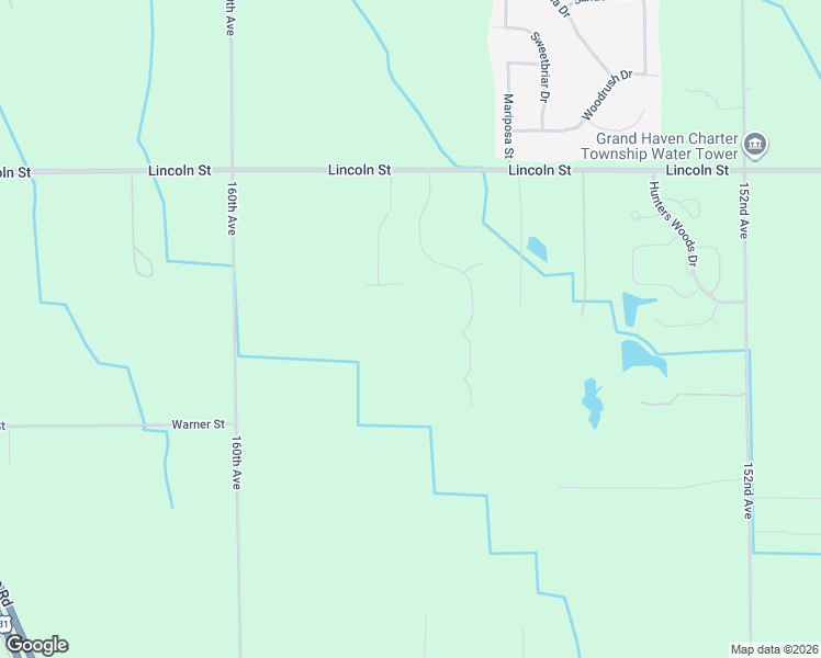 map of restaurants, bars, coffee shops, grocery stores, and more near 14306 Lincoln Street in Grand Haven