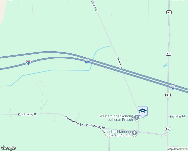 map of restaurants, bars, coffee shops, grocery stores, and more near 2719 Church Street in Cottage Grove