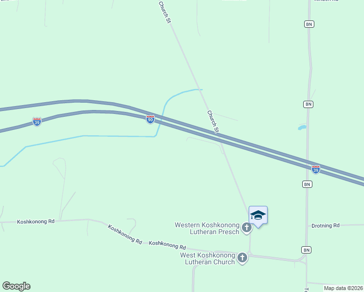map of restaurants, bars, coffee shops, grocery stores, and more near 2719 Church Street in Cottage Grove