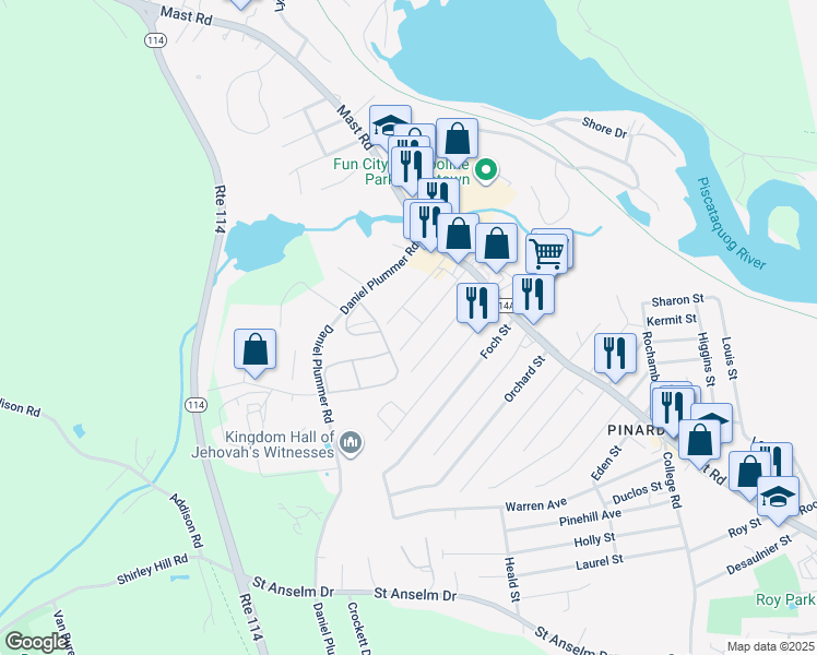 map of restaurants, bars, coffee shops, grocery stores, and more near 28 Joffre Street in Manchester
