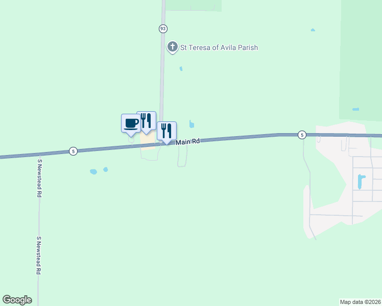 map of restaurants, bars, coffee shops, grocery stores, and more near 13061 Main Street in Akron