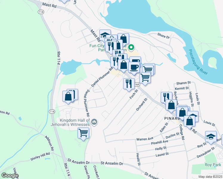 map of restaurants, bars, coffee shops, grocery stores, and more near 28 Joffre Street in Manchester