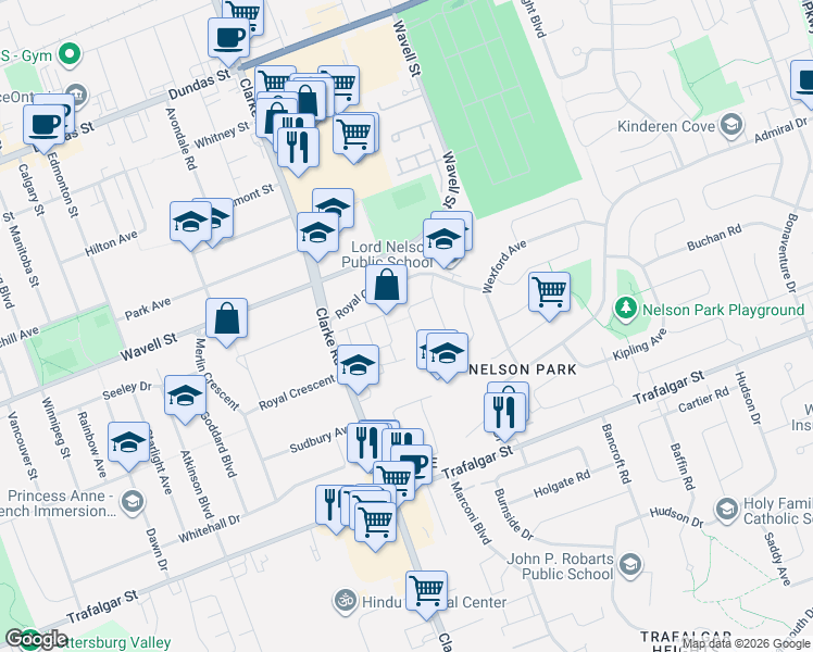 map of restaurants, bars, coffee shops, grocery stores, and more near 122 Garland Lane in London