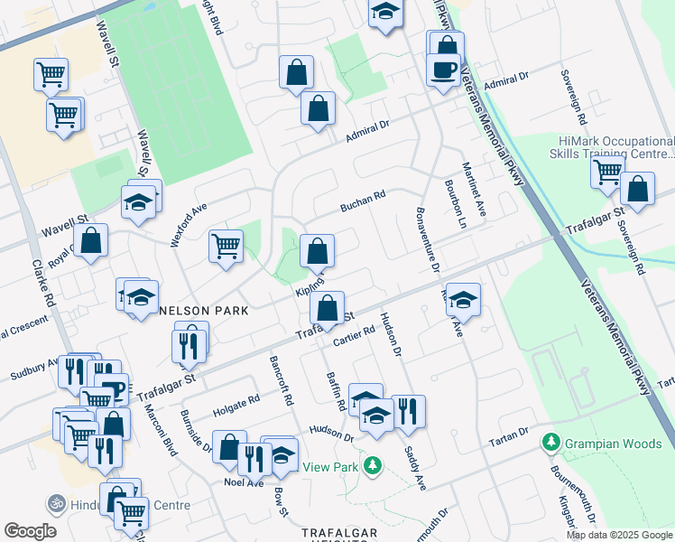 map of restaurants, bars, coffee shops, grocery stores, and more near 179 Wellesley Crescent in London