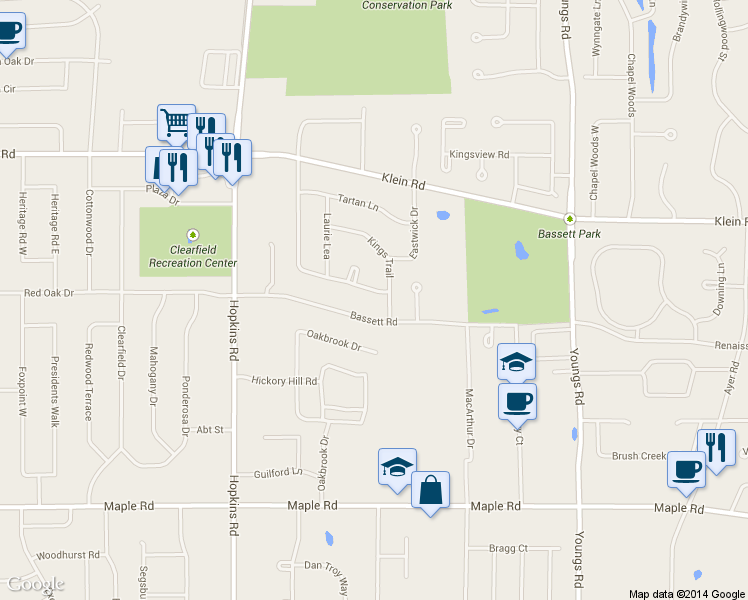map of restaurants, bars, coffee shops, grocery stores, and more near 179 Chestnut Hill Lane South in Buffalo