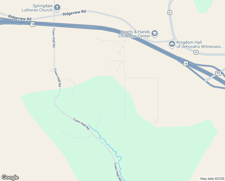 map of restaurants, bars, coffee shops, grocery stores, and more near 2614 Lunde Lane in Mount Horeb