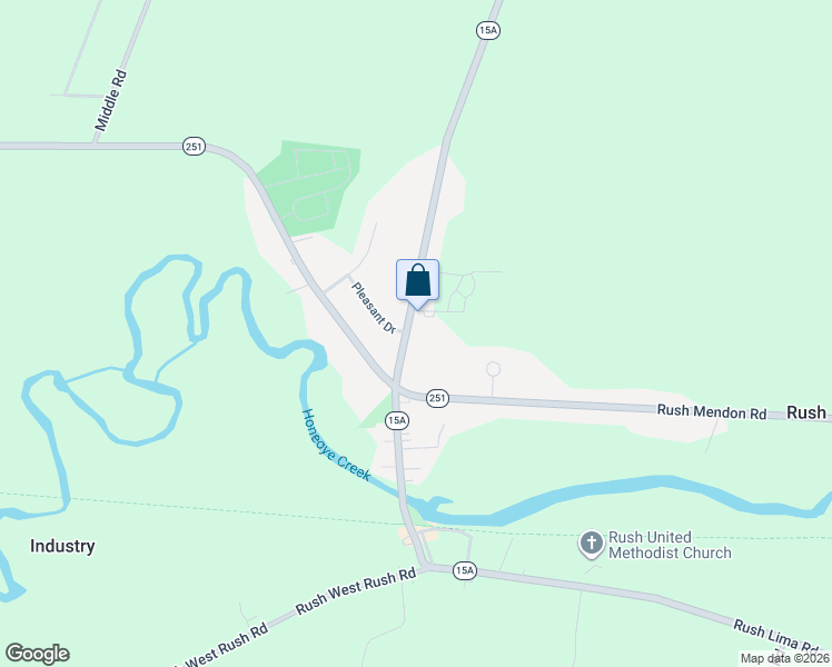 map of restaurants, bars, coffee shops, grocery stores, and more near 5886 East Henrietta Road in Rush