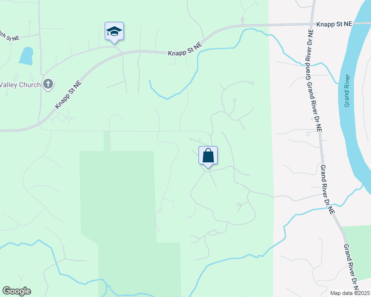 map of restaurants, bars, coffee shops, grocery stores, and more near 4490 Gray Fox Lane in Ada