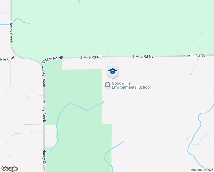 map of restaurants, bars, coffee shops, grocery stores, and more near 8400 2 Mile Road Northeast in Ada