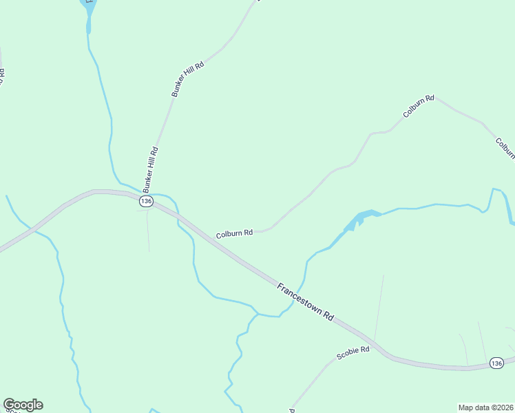 map of restaurants, bars, coffee shops, grocery stores, and more near 280 West Colburn Road in New Boston