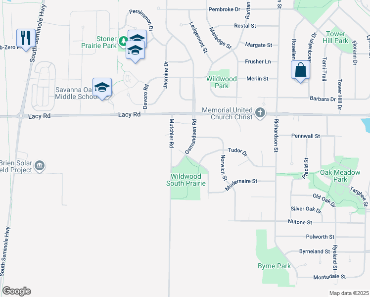 map of restaurants, bars, coffee shops, grocery stores, and more near 2639 Osmundsen Road in Fitchburg