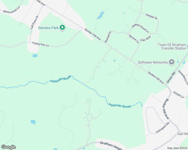 map of restaurants, bars, coffee shops, grocery stores, and more near 20 Kirriemuir Road in Stratham