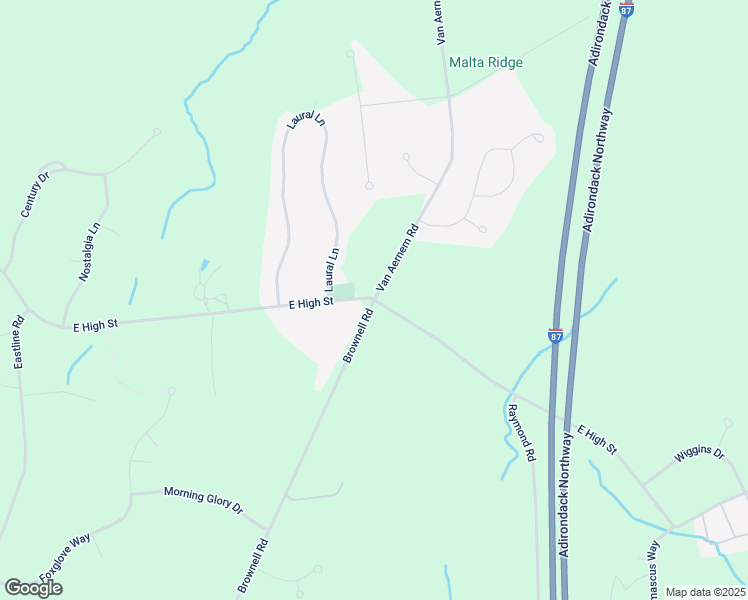 map of restaurants, bars, coffee shops, grocery stores, and more near East High Street & Brownell Road in Ballston Spa