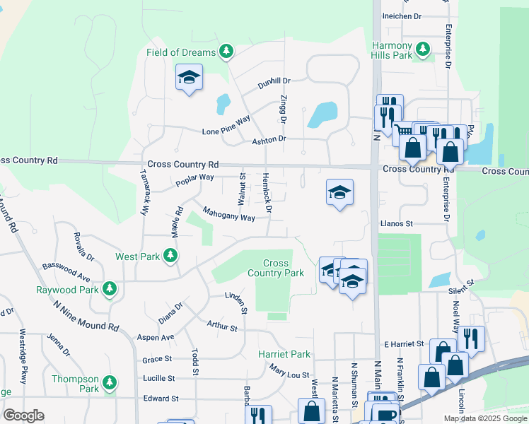 map of restaurants, bars, coffee shops, grocery stores, and more near 516 Basswood Avenue in Verona