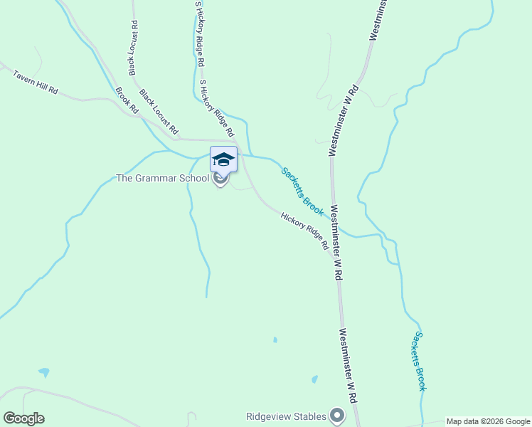map of restaurants, bars, coffee shops, grocery stores, and more near 59 Hickory Ridge Road in Putney