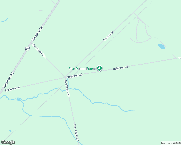 map of restaurants, bars, coffee shops, grocery stores, and more near 403137 Robinson Road in Ingersoll