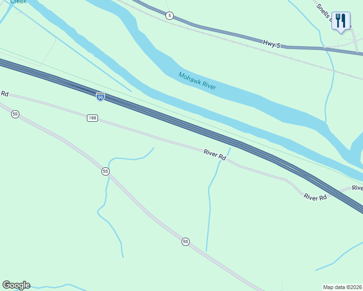 map of restaurants, bars, coffee shops, grocery stores, and more near 2261-2413 County Road 188 in Fort Plain