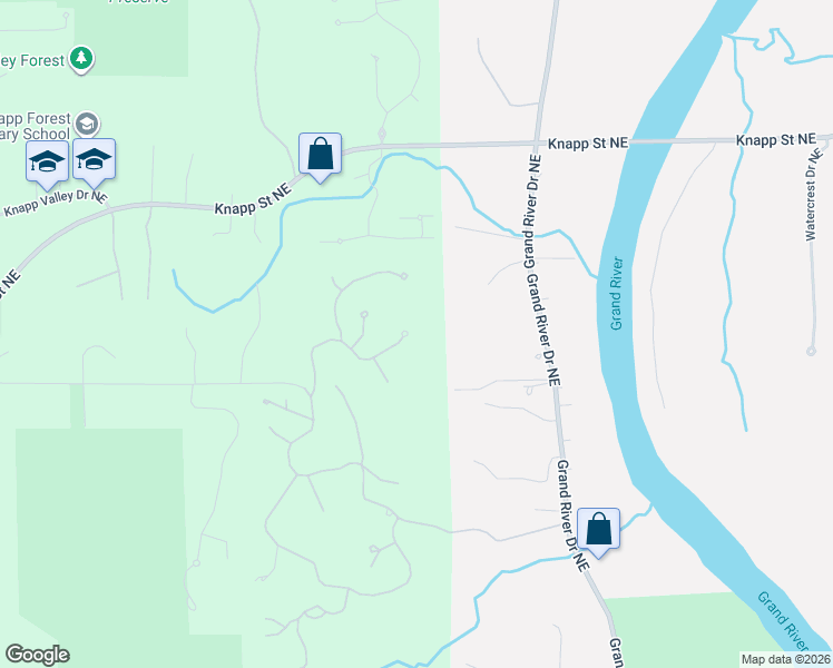 map of restaurants, bars, coffee shops, grocery stores, and more near 4710 North Catamount Trail Northeast in Kent County