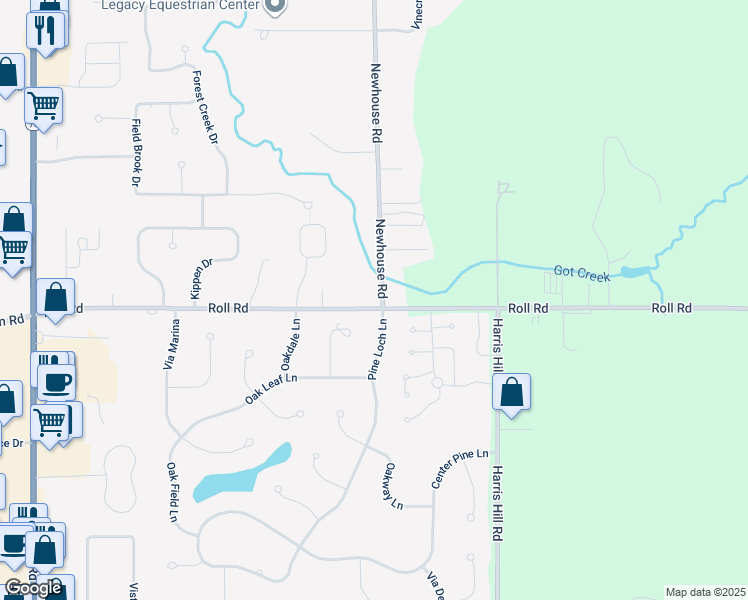 map of restaurants, bars, coffee shops, grocery stores, and more near 8370 Roll Road in East Amherst