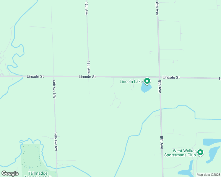 map of restaurants, bars, coffee shops, grocery stores, and more near 1080 Lincoln Street in Grand Rapids