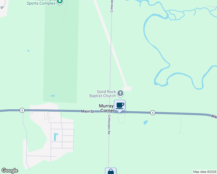 map of restaurants, bars, coffee shops, grocery stores, and more near 5665 Crittenden Road in Akron