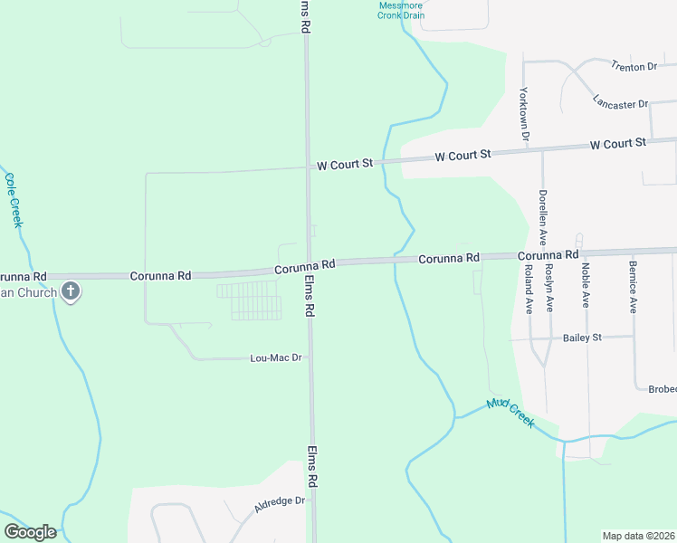 map of restaurants, bars, coffee shops, grocery stores, and more near 6479 Corunna Road in Flint Township