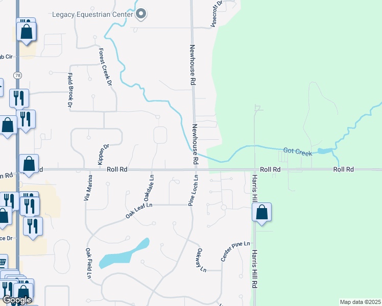 map of restaurants, bars, coffee shops, grocery stores, and more near 8370 Roll Road in East Amherst