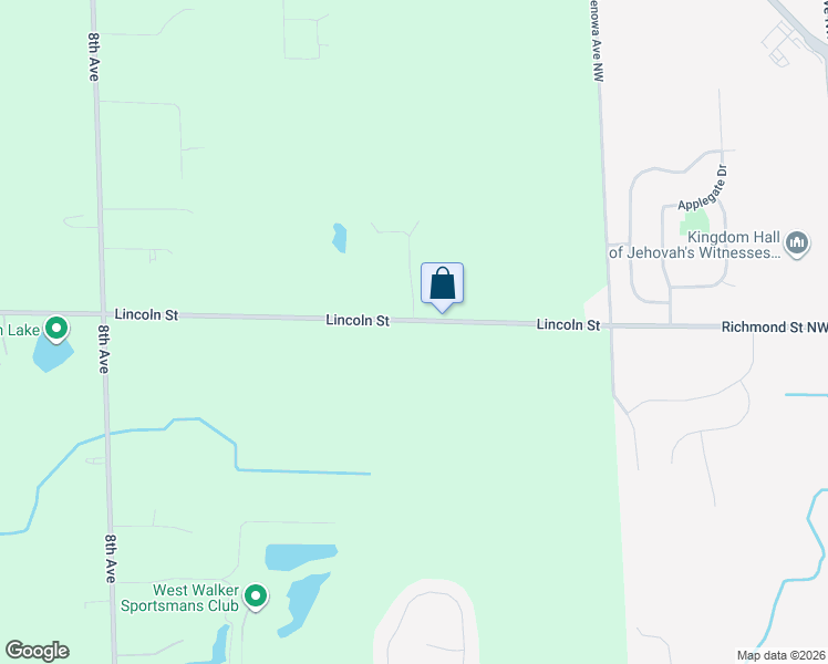 map of restaurants, bars, coffee shops, grocery stores, and more near 12829 3rd Avenue Northwest in Grand Rapids