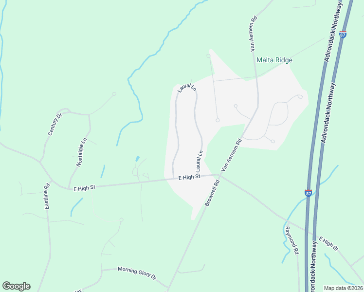 map of restaurants, bars, coffee shops, grocery stores, and more near 1151 Laural Lane in Ballston Spa