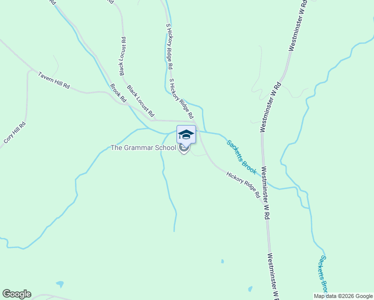 map of restaurants, bars, coffee shops, grocery stores, and more near 69 Hickory Ridge Road in Putney