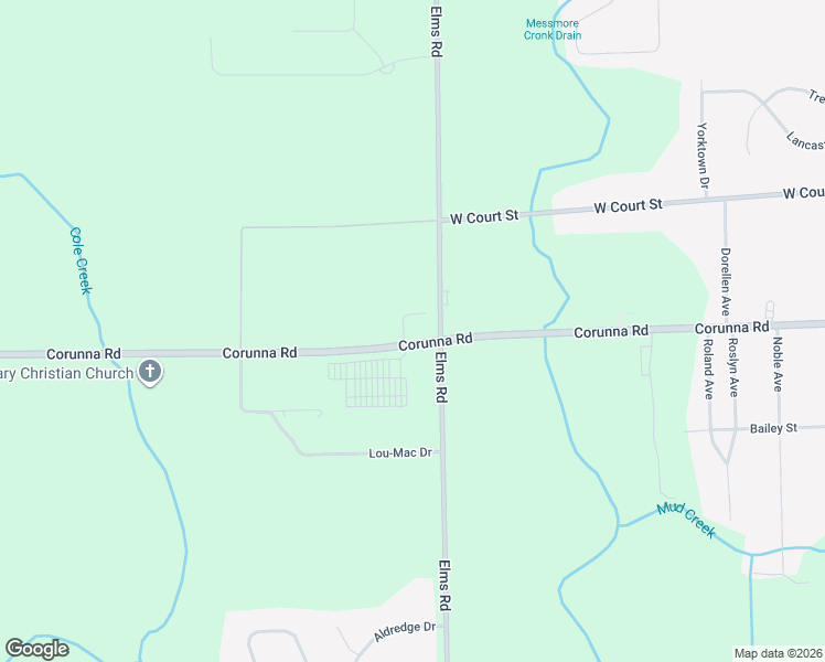 map of restaurants, bars, coffee shops, grocery stores, and more near 7042 Corunna Road in Swartz Creek