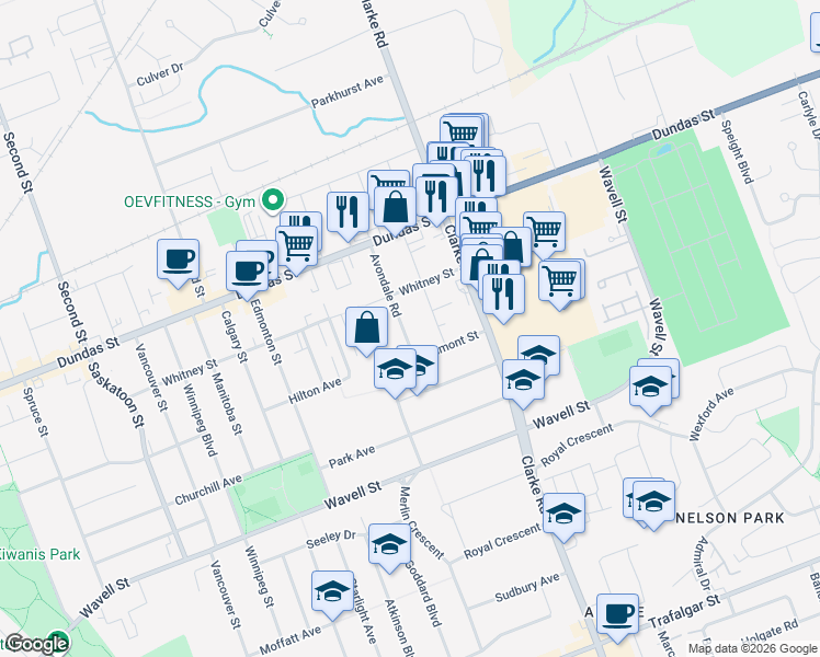 map of restaurants, bars, coffee shops, grocery stores, and more near 352 Avondale Road in London