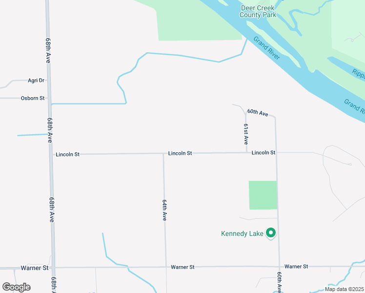 map of restaurants, bars, coffee shops, grocery stores, and more near 6301 Lincoln Street in Allendale Charter Township