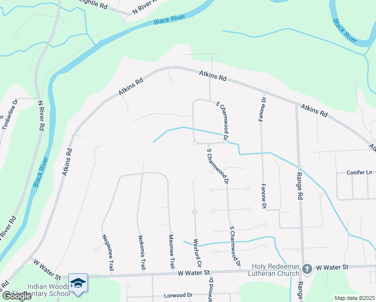 map of restaurants, bars, coffee shops, grocery stores, and more near 3271 West Charmwood Drive in Port Huron