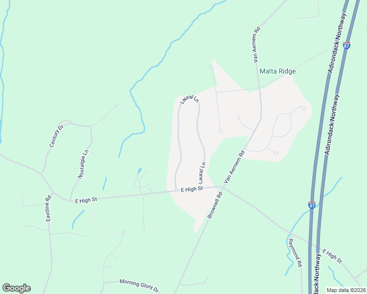 map of restaurants, bars, coffee shops, grocery stores, and more near 1151 Laural Lane in Ballston Spa