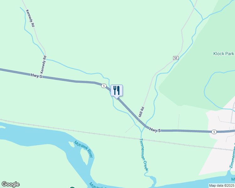 map of restaurants, bars, coffee shops, grocery stores, and more near 7854 New York 5 in Saint Johnsville