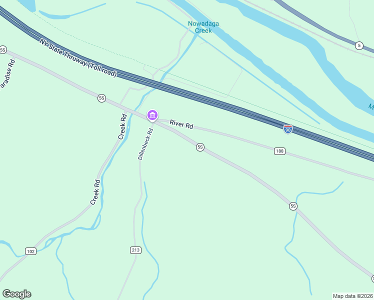 map of restaurants, bars, coffee shops, grocery stores, and more near 3140 New York 5S in Fort Plain