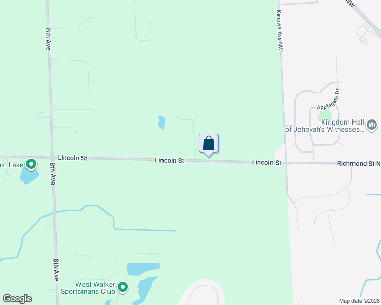 map of restaurants, bars, coffee shops, grocery stores, and more near 12829 3rd Avenue Northwest in Grand Rapids