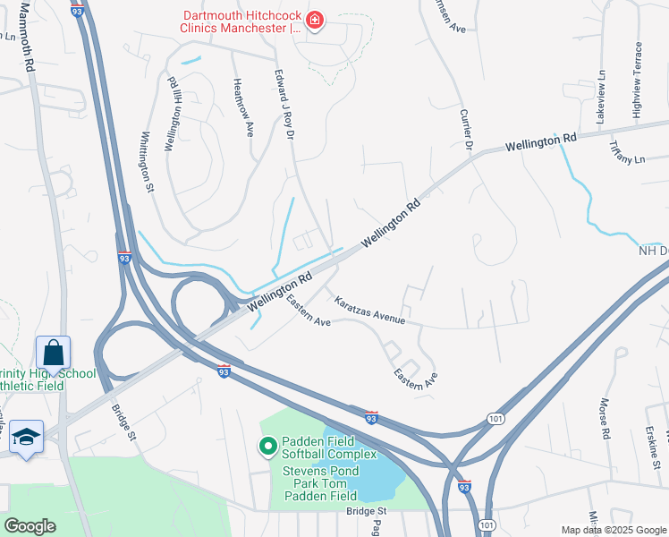 map of restaurants, bars, coffee shops, grocery stores, and more near 4 Old Wellington Road in Manchester