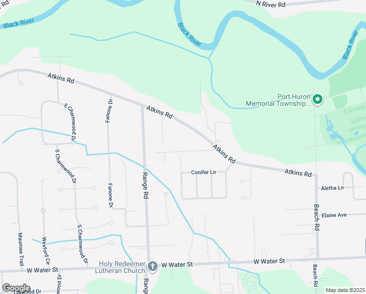 map of restaurants, bars, coffee shops, grocery stores, and more near 4300 Peck Road in Port Huron