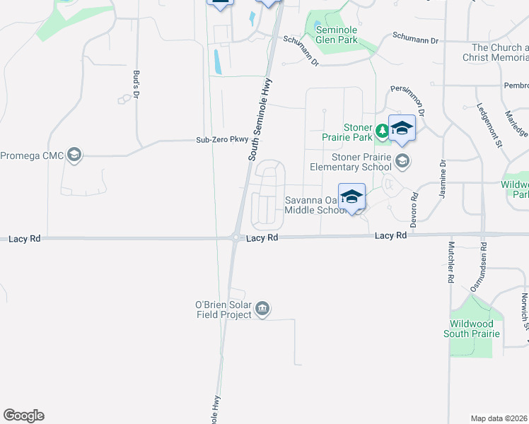 map of restaurants, bars, coffee shops, grocery stores, and more near Wildcat Drive in Fitchburg