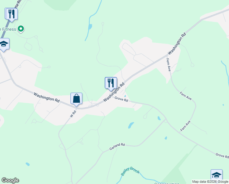 map of restaurants, bars, coffee shops, grocery stores, and more near 895 Washington Road in Rye