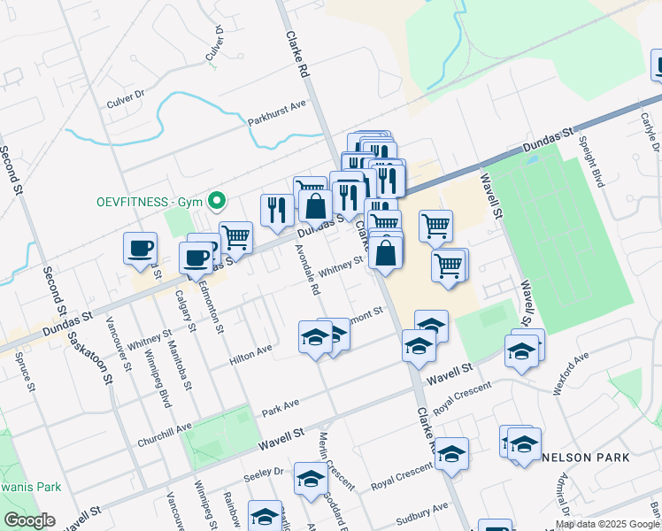 map of restaurants, bars, coffee shops, grocery stores, and more near 385 Edgeworth Avenue in London