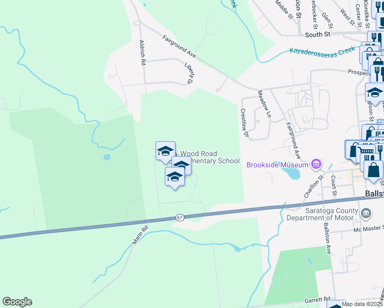 map of restaurants, bars, coffee shops, grocery stores, and more near in Ballston Spa